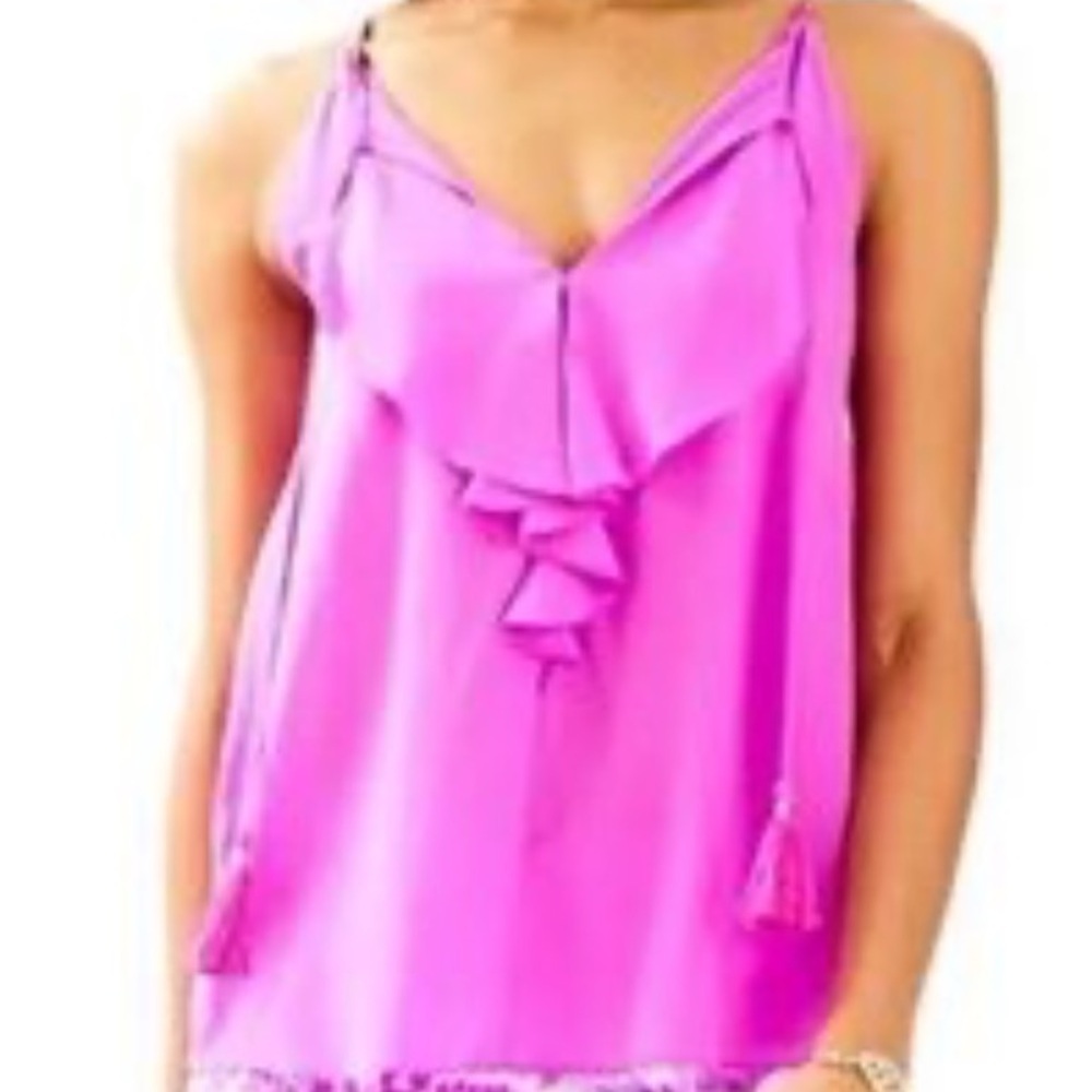 Lilly Pulitzer Vibrant Fuchsia Sleeveless Top